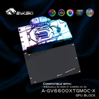 Bykski A-GV6600XTGMOC-X GPU Water Block For GIGABYTE Radeon RX 6600 XT GAMING OC VGA Card Copper Cooling Radiator AURA 5V 12V
