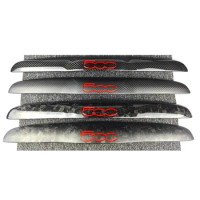 Dry Carbon Fiber New Tail Gate Boot Handle Lid Cover Trims Accessories Part EU Model For Fiat 500 595 695 Abarth