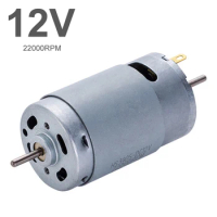 390 DC Motor 12V 22000RPM High Speed Mini Motors Large Torque Brush Motor for DIY Toys Small Appliances Air Pump Electric Drill