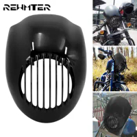 Motorcycle Black Headlight Fairing Front Mask For Harley Sportster XL 883 1200 Iron Dyna Low Rider FXDL Super Glide FXD FXRS
