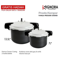 SIGNORA Vanilla Pressure Cooker - Panci Presto Free Hadiah 7 LITER