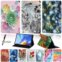 Universal Tablet Case for Huawei MatePad T8/Honor V6/MatePad 10.4"/MatePad 10.8"/MatePad Pro 10.8" 3D Pattern Flip Stand Cover