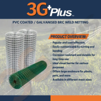 3FT X 50FT/15 METER Jaring Kawat Berkualiti Tinggi Bersalut PVC / Bergalvani / Dawai Jaring