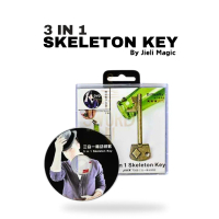 Sulap 3in 1 Skeleton Key by Jieli Magic - Original Trick - Sulap Original - Golden Key - Magic Key -