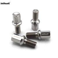 Jntitanti 10.9 Grade Gr.5 titanium Ti-6Al-4V ball seat Wheel Titanium Bolt1ps/10ps/ 20ps M14*1.5 *28/35/40mm for Mercedes-Benz