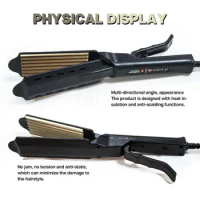 Steam Hair Clip Durable ABS Portable Titanium Ceramic Glaze Plate Hair Iron Curler for Women Hairdressing Curler Hair Curler
