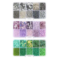 Glass Seed Beads Jewelry Making Loose Spacer Beads for Bracelets DIY Crafts