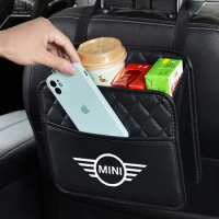 Car Backseat Organizer bag Auto Cup Snack Mobile Phone Storage Pockets For Mini Cooper S R53555660 F5556 Countryman Accessories