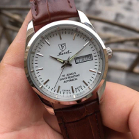 Vintage Automatic Watch Men 37mm Shanghai Fusd Mechanical Wristwatches Retro Style Classic Business Watch Homage Antique Clocks