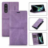 Magnetic Flip Stand Leather Phone Case For Sony Xperia 1 10 III 2 5 8 20 XZ5 XZ4 Compact Xperia1 10 II Wallet Card Cover Coque
