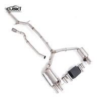 High Performance Catback Exhaust For AUDI A3 1.4T 1.8T 2.0T 2014+ Car Exhaust System Acoustical Damper Exhaust Pipe