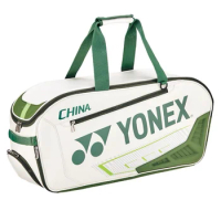 2024 YONEX Badminton Racket Bag Waterproof PU Leather Sports Bag Multifunctional For 6 Rackets