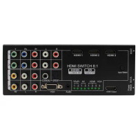 Multi-functional HDMI Converter Switch 8 Inputs to HDMI+COAXIAL+SPDIF Output Support 3D and Surround Sound for 1080P HDTV