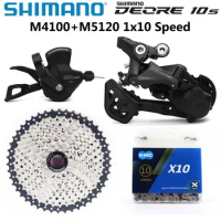 SHIMANO DEORE M4100 10S Groupset MTB Mountain Bike 1x10 Speed Sunshine Cassette M5120/M4120 Rear Derailleur M4100 Shift Lever
