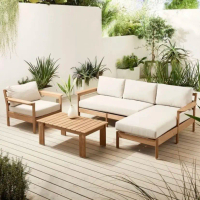 Set Sofa Kebun Minimalis/ Set Sofa Outdoor Kayu Jati Furniture