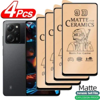 4Pcs Matte Ceramic Film Screen Protector For Poco X5 Pro 5G F4 GT X4 M4 M3 M5 X3 Pro F3 Protective Film For Xiaomi Poco X5 Pro