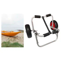Foldable Kayak Cart Dolly Canoe Trolley Wheels Adjustable Kayak Cart