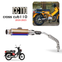 Motorcycle Exhaust For HONDA CC110 Super Cub110 Cross Cub110 2018-2023 High Level Exhaust Pipe Modification Full Section