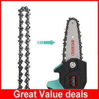 4 Inch/6 Inch Electric Chain Saw Mini Steel Chainsaw Chains Electric Chainsaws Garden Power Tools Accessories Chains Replacement