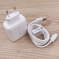 65W OPPO Super Vooc Charger EU Power Adapter Usb Type C Cable For OPPO R17 R11 Find X3 X2 Pro Reno 6 5 Pro Ace 2 Realme X50 Pro