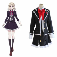 DIABOLIK LOVERS Komori Yui School Uniform Dress Outfit Anime Cosplay Costumes Halloween Women Cospla