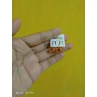 Anting Deasy Permata Merah Sepuhan Emas23k Aksesoris Tanpa Minimal Order - Earrings - Elegan, Perhia