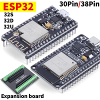 ESP32 Development Board WiFi+Bluetooth Ultra-Low Power Consumption Dual Core ESP-32S ESP32-WROOM-32D/32U ESP 32 Expansion board