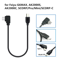 Type-C to Multi USB Control Cable for Feiyu G6MAX AK2000S AK2000C SCORP Pro Mini Sony ZV1 A6600 A6400 A7S RX100 USB-C Shutter