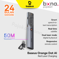 Baseus Laser Pointer Wireless Orange Dot AI Presenter Charging Type C USB