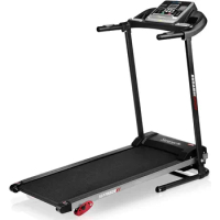 SereneLife Folding Treadmill - Foldable Home Fitness Equipment with LCD Walking &amp; Running - Cardio Exercise Machine