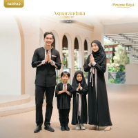 Naisha - Asmarandana Black Family Set | Couple Pasangan | Sarimbit Keluarga | Sarimbit Lebaran 2025