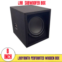 DIY Car Audio Modification, Maze Perforated Speakers Shell, 8-inch Car Subwoofer Box, Suitable for JL /Lockford Fosgate/JBL