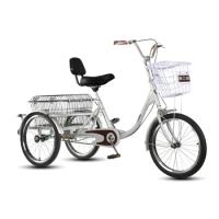 YY Elderly Tricycle Adult Walking Pedal Tricycle Adult