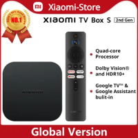 Global Version Original Xiaomi Mi TV Box S(2nd Gen) 4K Ultra HD BT5.2 2GB 8GB Google TV Google Assistant Smart TV Box