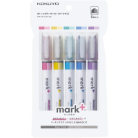 【KOKUYO】Mark+獨角仙同色系螢光筆5入