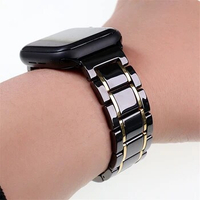 Ceramic Watch Band Fit For Apple Watch Ultra Series 8 6 7 44mm 40mm Iwatch SE 41mm 45mm Steel Strap Bracelet Wristband Belt