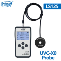 Linshang LS126A UVA radiometer LS125 UV light meter for high pressure mercury lamp UVC germicidal lamp Intensity energy dosage