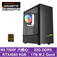 技嘉A620平台[保護傘K2FC]R5-7500F/RTX 4060/32G/1TB_SSD