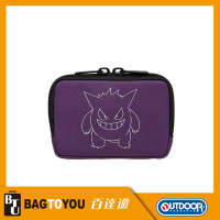 【OUTDOOR】寶可夢Pokemon-夜光耿鬼零錢包-紫色 ODGO21A07PL