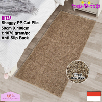 Tren-D-rugs Keset kaki shaggy jumbo polos aesthetic 50 cm x 100 cm modern alas lantai depan pintu ma