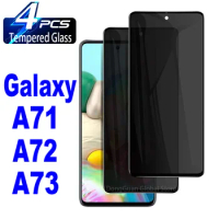 2/4Pcs Anti Spy Tempered Glass For Samsung Galaxy A71 A72 A73 Screen Protector Privacy Glass Film