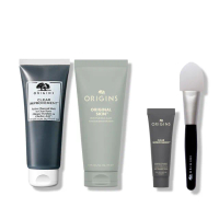 【ORIGINS 品木宣言】黑粉真愛面膜組(泥娃娃活性碳面膜75ml+粉美肌面膜75ml))
