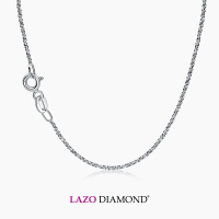 LAZO DIAMOND 9k White Gold Closed Link Chain