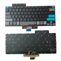 For ASUS ROG Zephyrus G14 GA401 GA401U GA401M GA401I GA401Q GA401IV 2021 0KNR0 RU Russian backlit keyboard