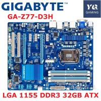 Bo mạch chủ GIGABYTE GA-Z77 D3H DH3 cho máy tính để bàn, socket LGA 1155, hỗ trợ bộ nhớ DDR3 32GB, h