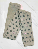 【震撼精品百貨】Hello Kitty 凱蒂貓~日本sanrio三麗鷗 KITTY保暖毛線褲襪M-灰*58553