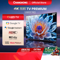 Changhong QLED TV 98 inch 144HZ Gaming TV 4K Google TV Smart TV Digital TV Dolby Audio DBX-TV Google