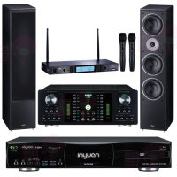【音圓】S-2001 N2-550+FNSD A-300N+TR-5600+Monitor Supreme 2002(點歌機4TB+擴大機+無線麥克風+喇叭)