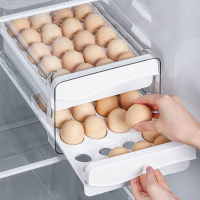 冰箱雞蛋收納盒廚房蛋盒收納整理盒大容量專用蛋托抽屜式雞蛋盒