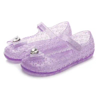 Jelly Shoes For Girls 2-7Years Children Shoes Baby Kids Girls Jelly Sandals Hollow Sandal Girls Soft Soles Anti-slip Beach Shoes